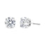 Pendientes de Stud Clásicos de Diamante Creado en Laboratorio de Oro Blanco de 14K