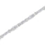Bracelet de tennis en diamant à motif géométrique en or blanc 10K