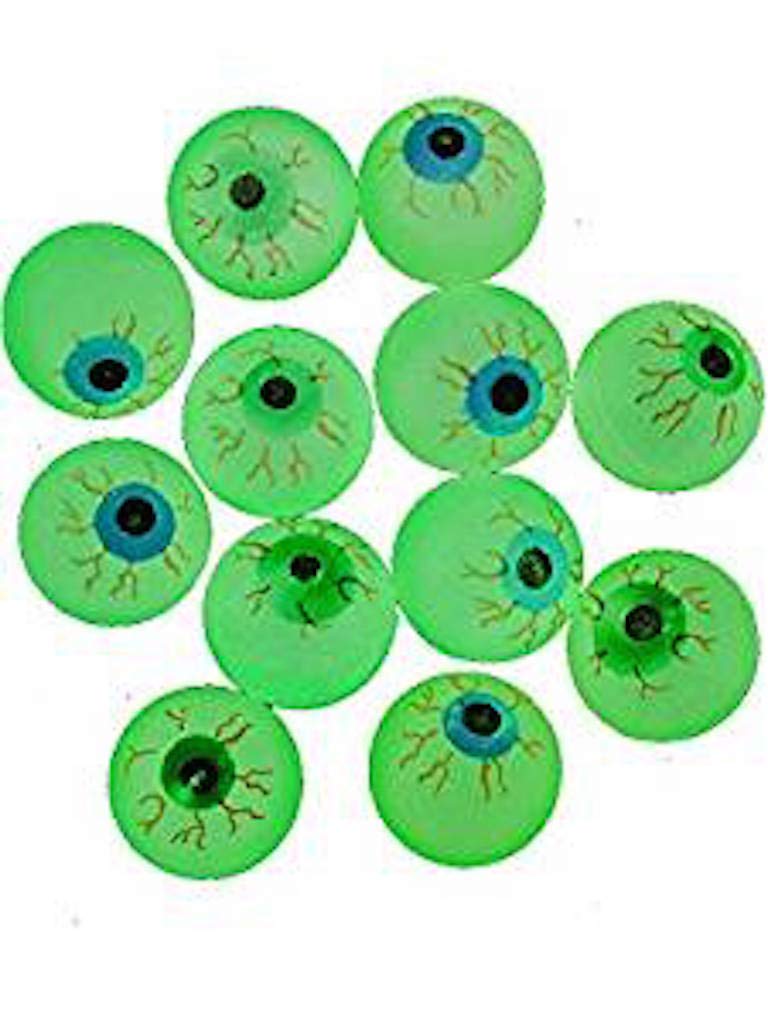 Pelotas Ojos que Brillan en la Oscuridad - Paquete de 12