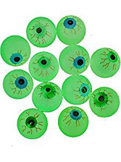 Glow in the Dark Eye Balls - 12 Pack