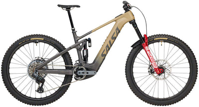 Salsa Notch C GX AXS Transmission Ebike - 29" Carbon Black/Walnut Medium
