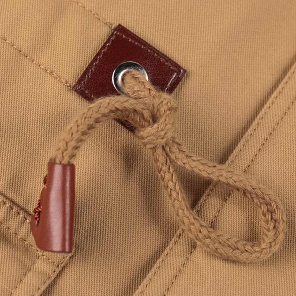 Parka d'hiver zippé pour homme avec capuche détachable