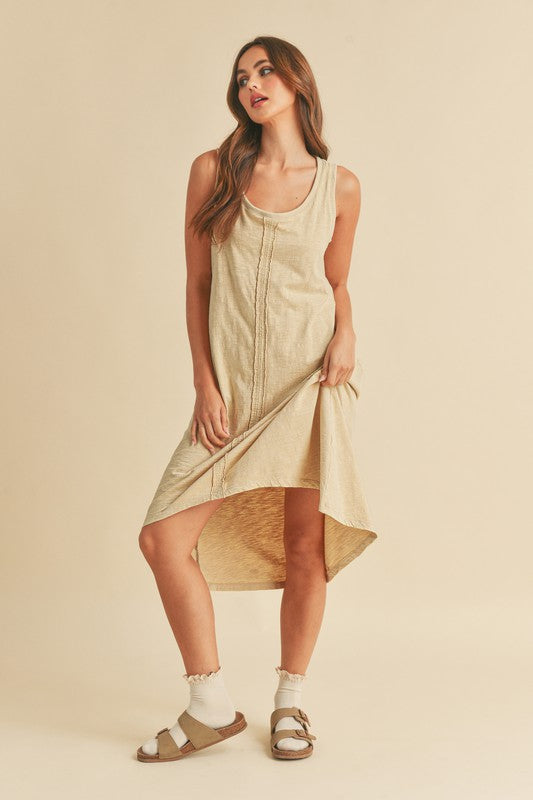 Robe midi à encolure dégagée et ourlet asymétrique pour femmes