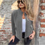 Woolen Lapel Tether Faux Pocket Suit Jacket
