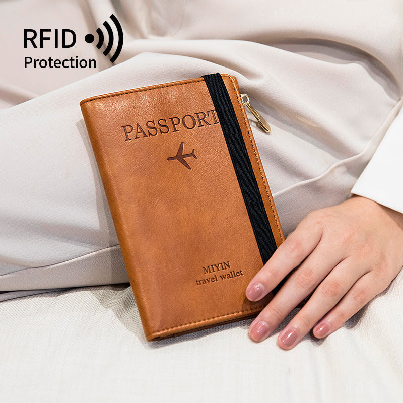 Sac à documents de passeport RFID multifonctionnel
