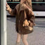 Thickened Lambskin Coat with Integrated Fur Lining