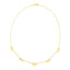 14k Yellow Gold Necklace with Circle Dangle Stations