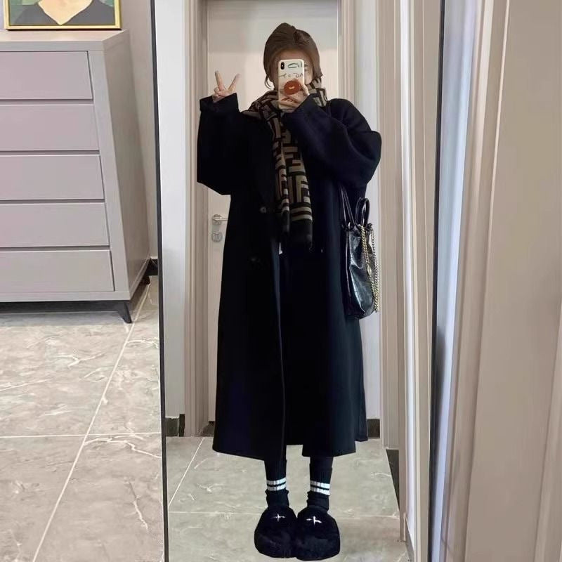 Manteau en laine double face élégant pour femmes