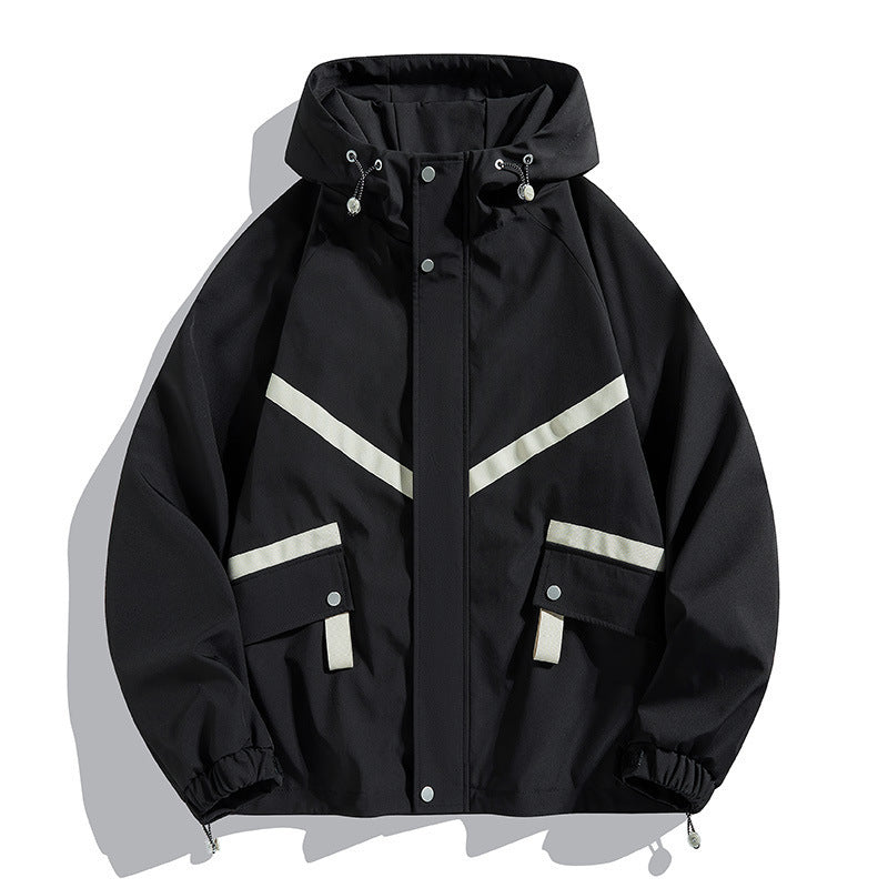 Veste imperméable à capuche élégante pour les loisirs en plein air