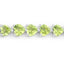 Pulsera de Plata Esterlina .925 con Peridoto Genuino de 13.64 Quilates