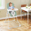 Chaise Haute Compacte Facile à Nettoyer avec Plateau Réglable - Vert
