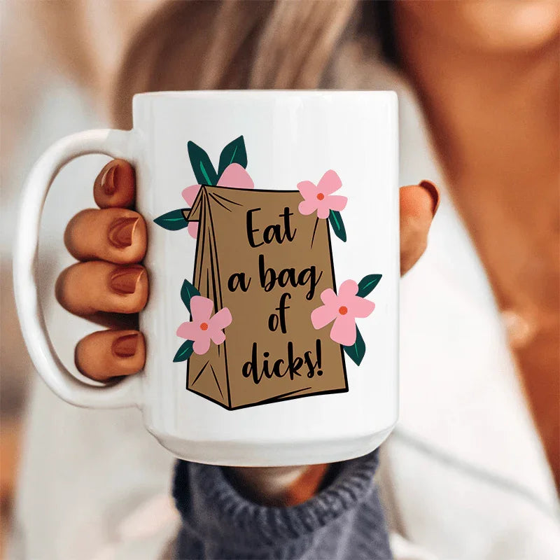 Eat A Bag Of D Ceramic Mug - 15 oz