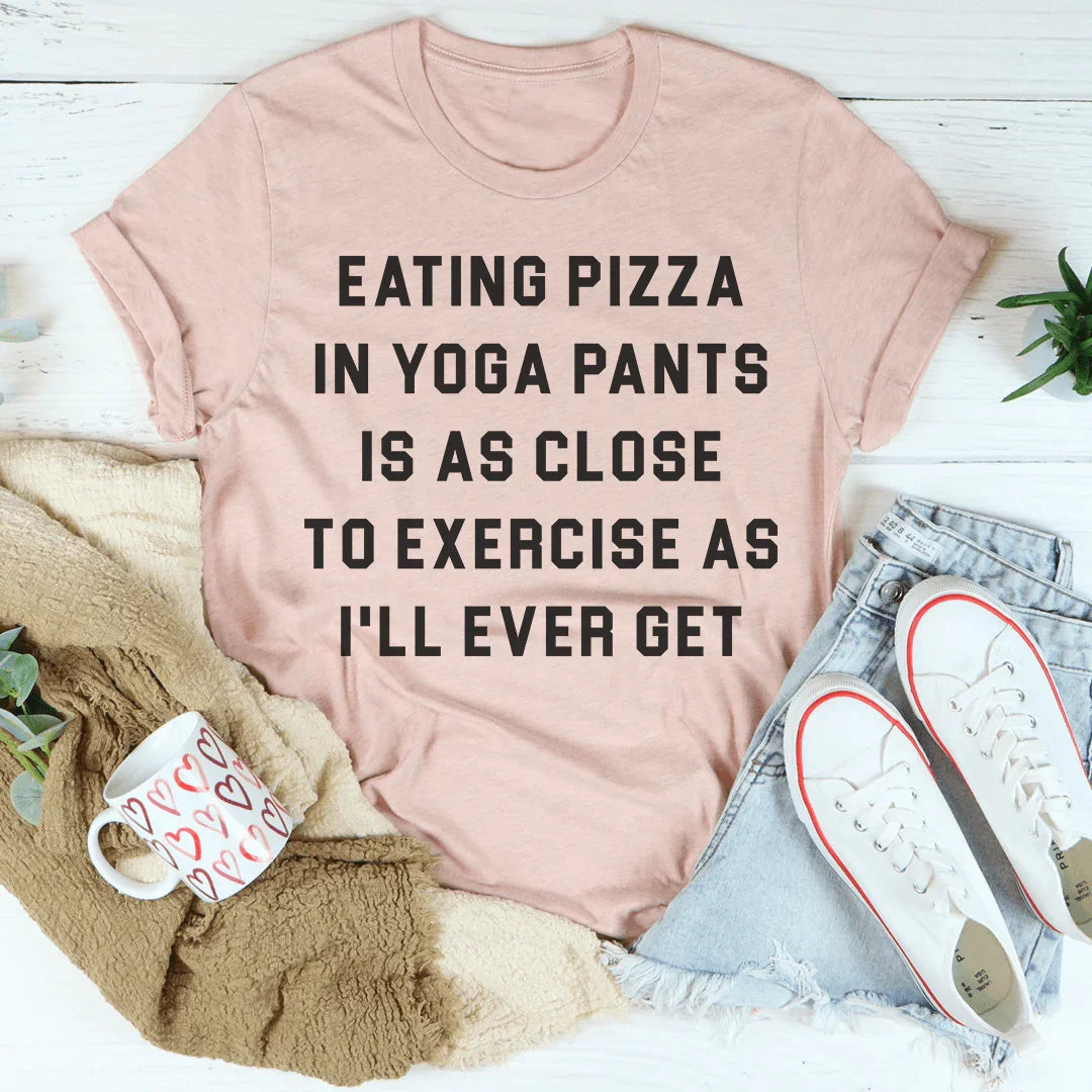 Eating Pizza Tee - Casual Comfort