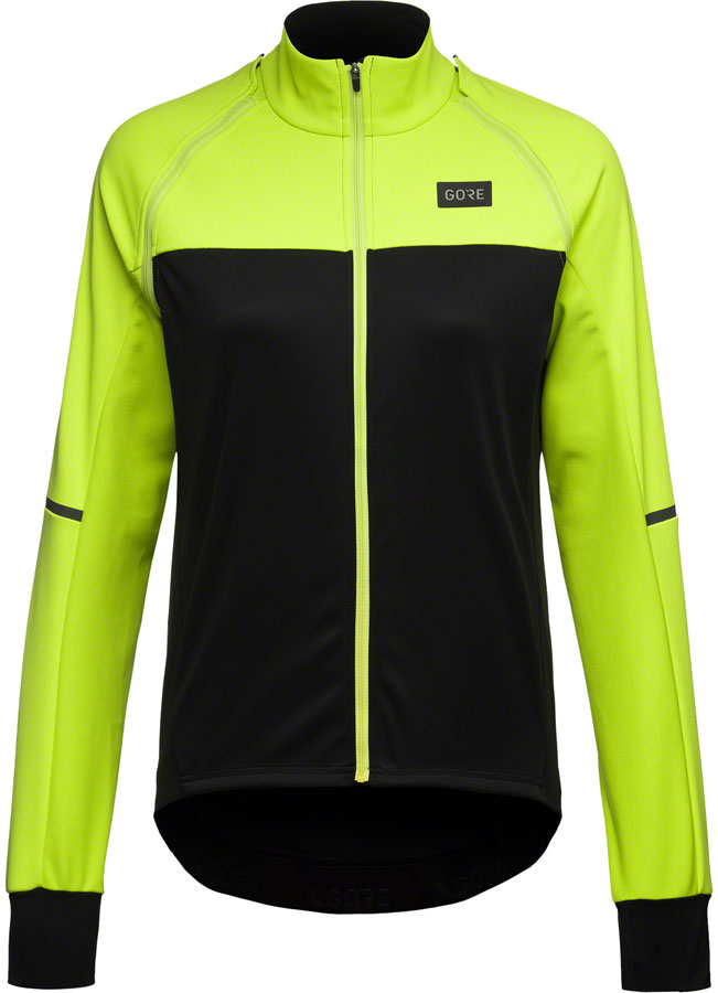 Veste Gorewear Phantom - Noir/Jaune Néon Femme Petite