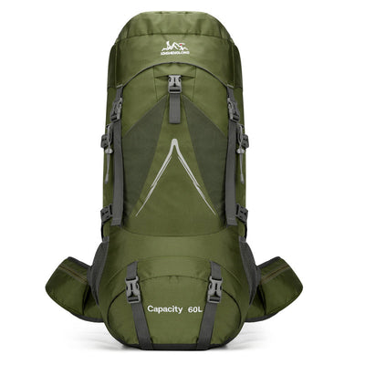 New Backpack Outdoor Hiking Bag 60L Large Capacity Nylon Travel Camping Hiking Backpack - Korvel