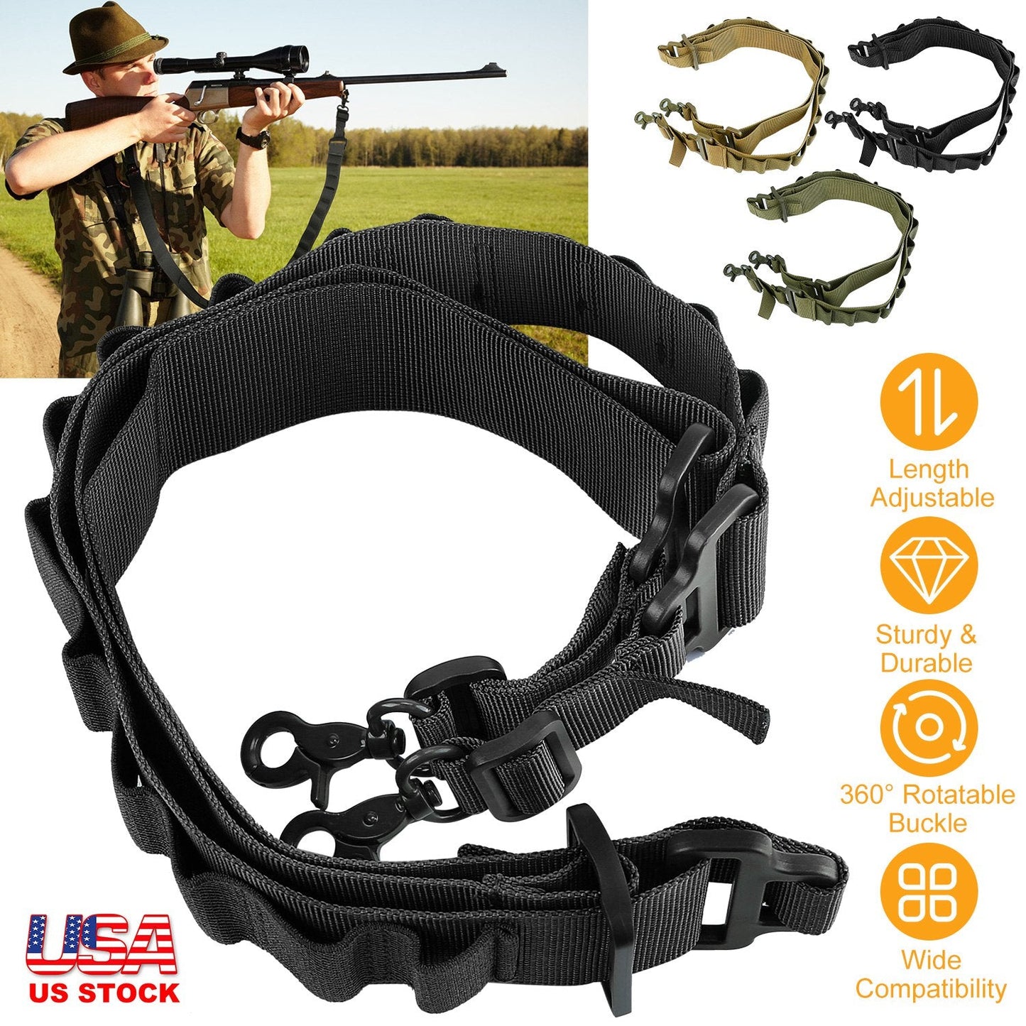 GBruno Tactical Shotgun Sling - Durable & Adjustable