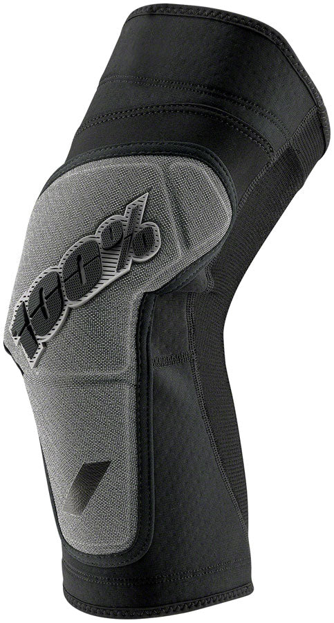 Protectores de rodilla Ridecamp 100% - Negro/Gris Mediano