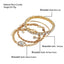 4-Piece Bohemian Crystal Bracelet Set for Women