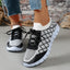 Baskets à lacets en Flyknit à carreaux colorblock pour femmes