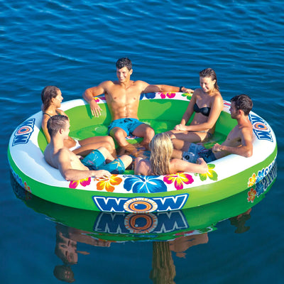 WOW Watersports Floating 6 Person Stadium Islander Water Lounge and Island - Korvel