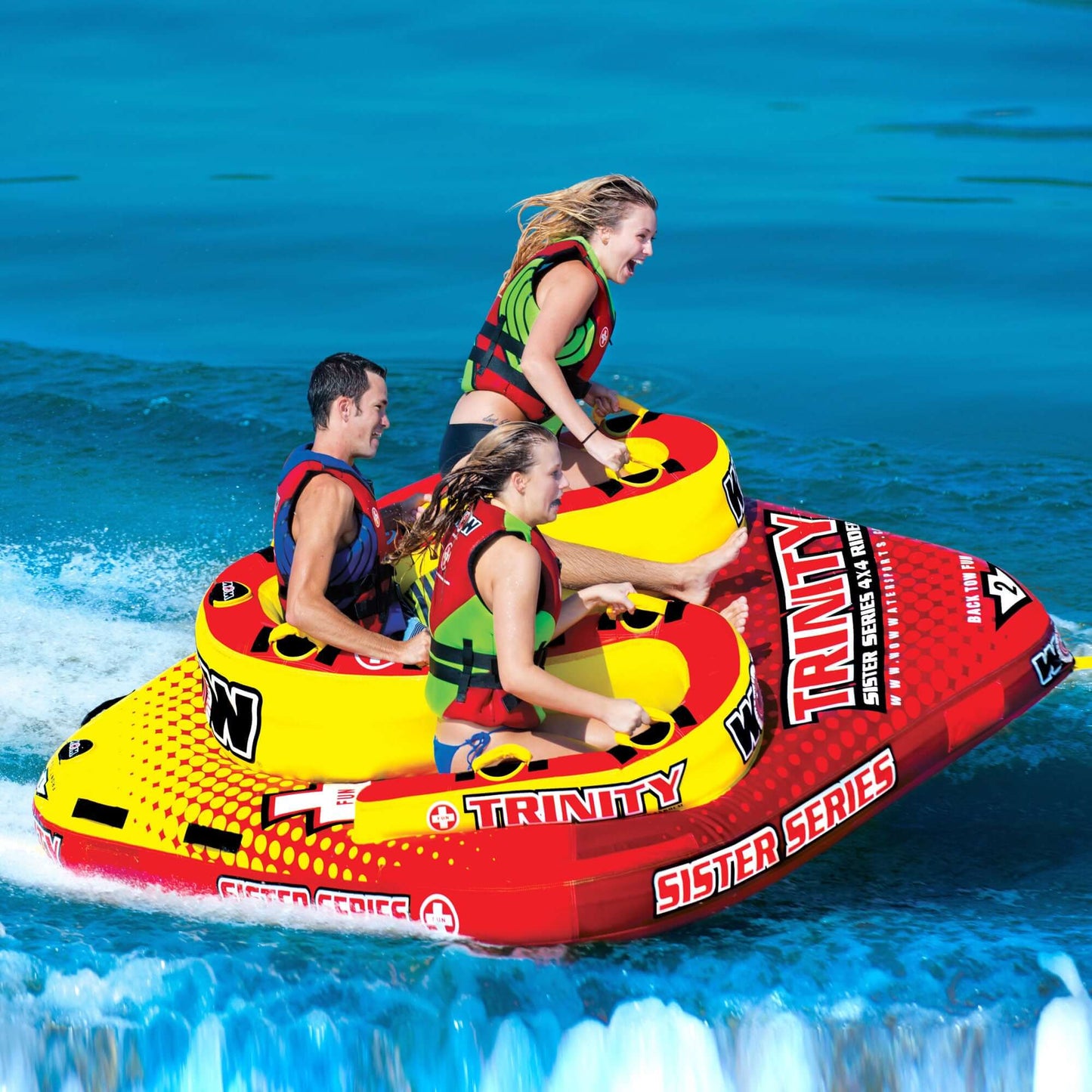 WOW Sports Trinity 4P Sister Towable Tube