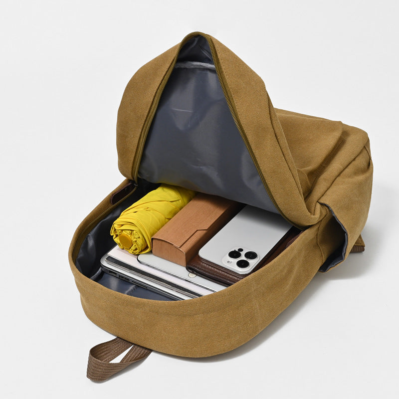 Sac à dos de voyage grande capacité en toile pour hommes et femmes