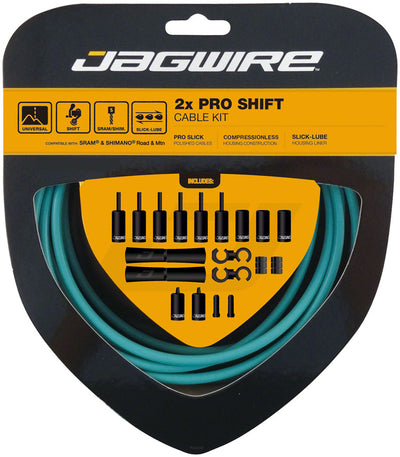 Jagwire Pro Shift Kit for Road and Mountain Bikes - Celeste