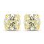 Boucles d'oreilles en or jaune 14K avec diamant LB véritable de 0,95 carat
