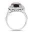 5.80 Carat Smoky Quartz & White Topaz Sterling Silver Ring