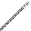 Oxidized Sterling Silver Men's Chain Bracelet - Cable Motif