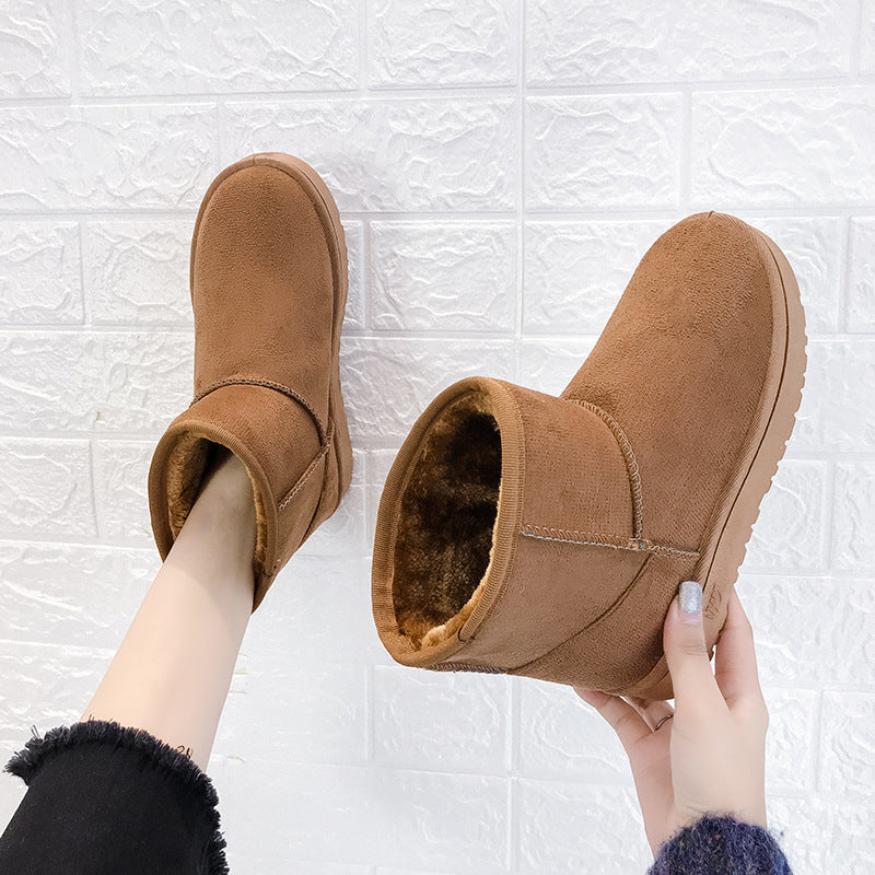 Bottes de neige en fausse fourrure élégantes pour femmes