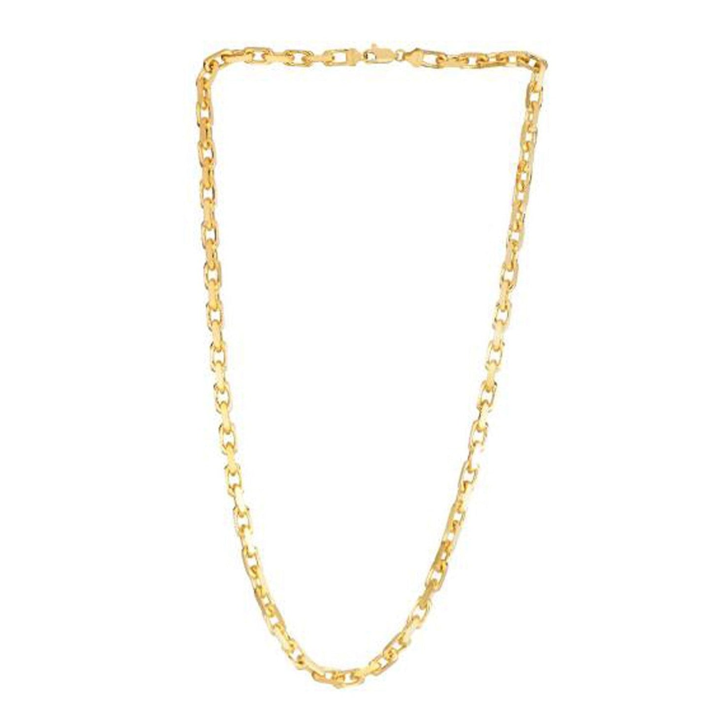 14k Yellow Gold French Cable Link Chain - 4.80 mm