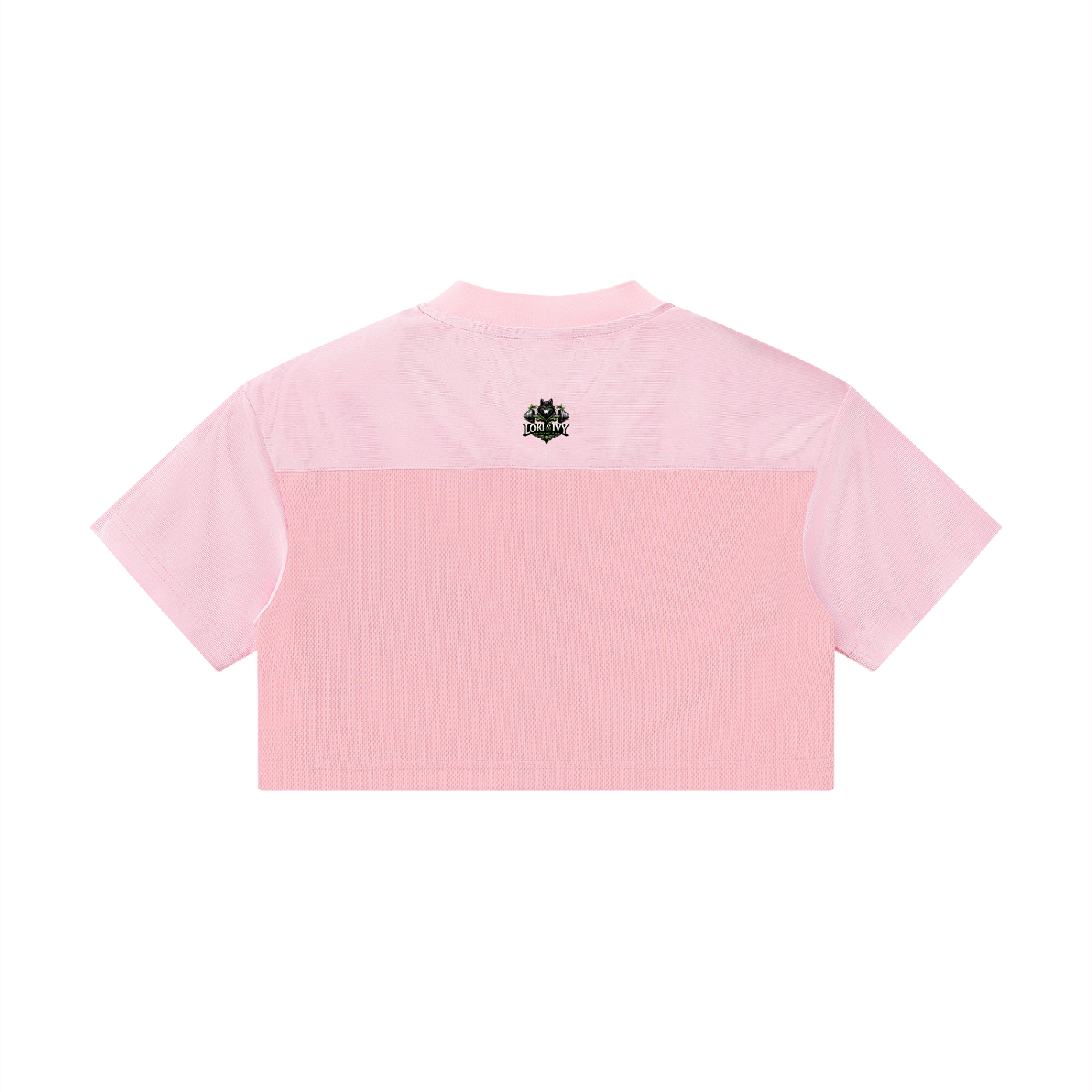 Loki & Ivy Women's Cropped Paneled V-Neck Jersey