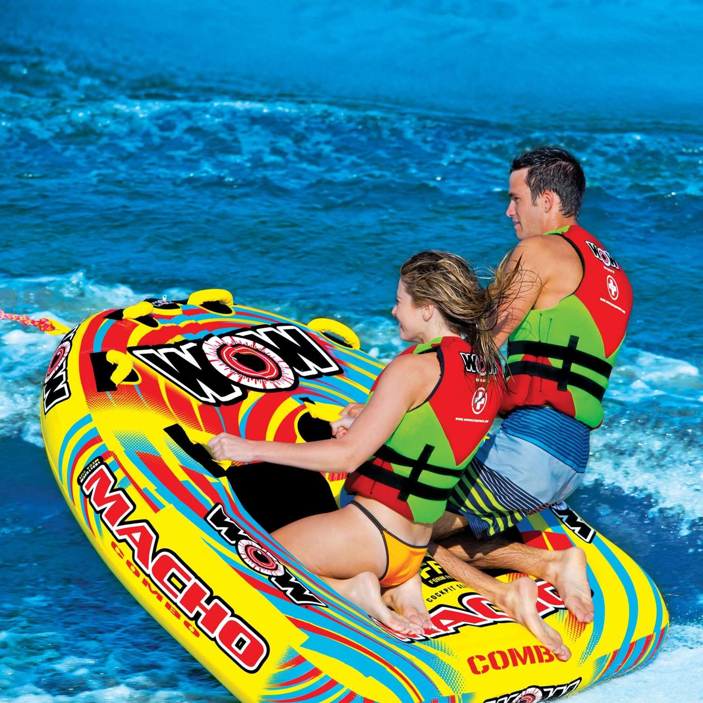 WOW Watersports Macho Tube à tirer pour 1 à 3 personnes