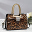 Sac à main chic à imprimé léopard avec embellissements en pierres chaudes