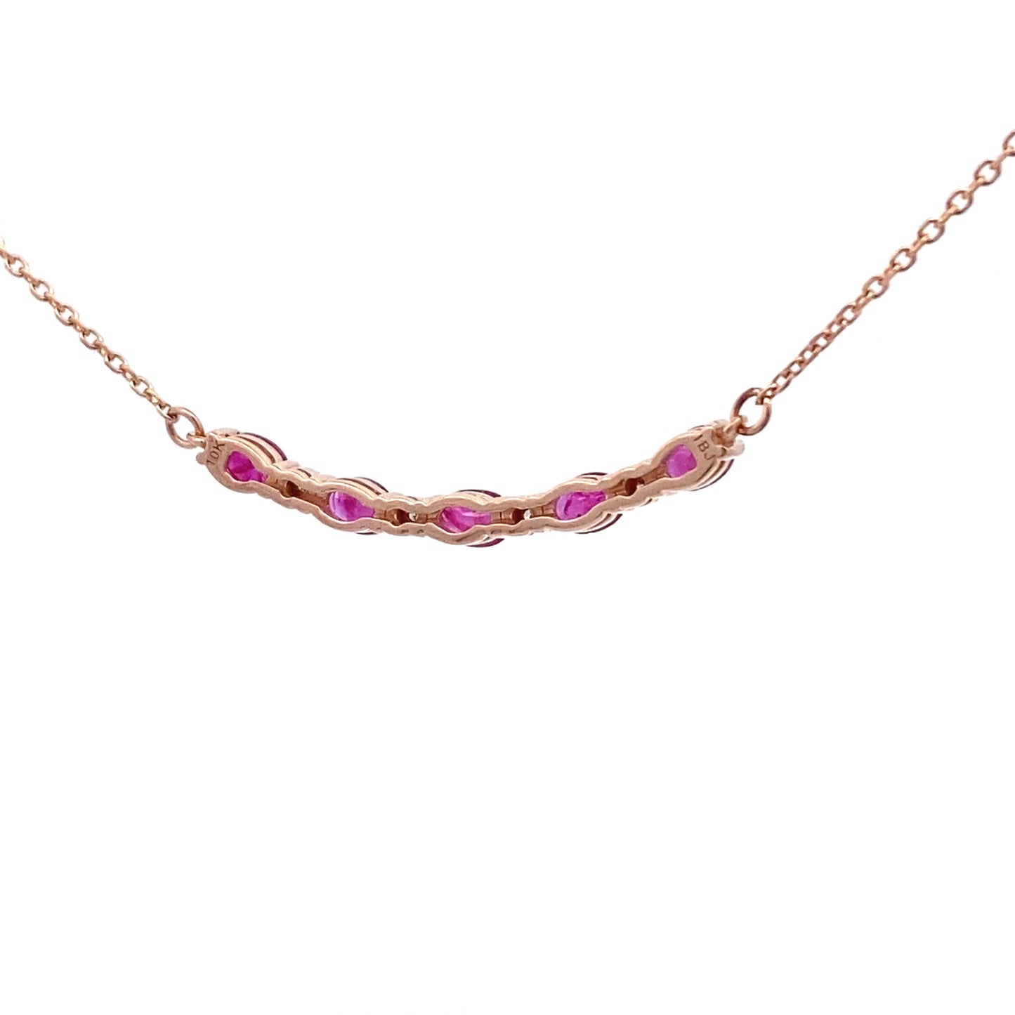 .73ct Colgante de Rubí y Diamante en Oro Rosa de 10KT
