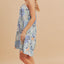 Stylish Summer Printed Ruffled Hem Mini Cami Dress