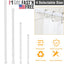 Adjustable Tension Curtain Rod - Heavy-Duty Steel for Versatile Use