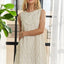 Robe Shift Sans Manches à Col Ronde avec Appliqués