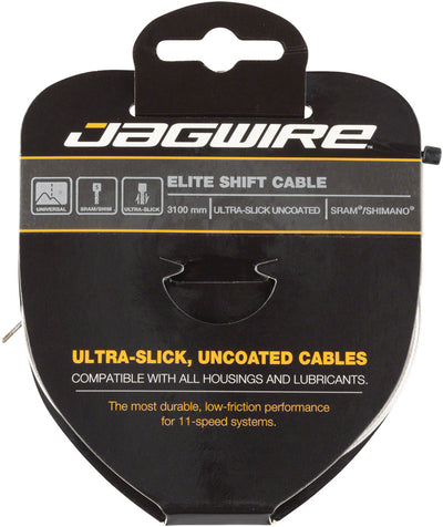 Jagwire Elite Ultra-Slick Shift Cable - 1.1 x 3100mm Stainless Steel