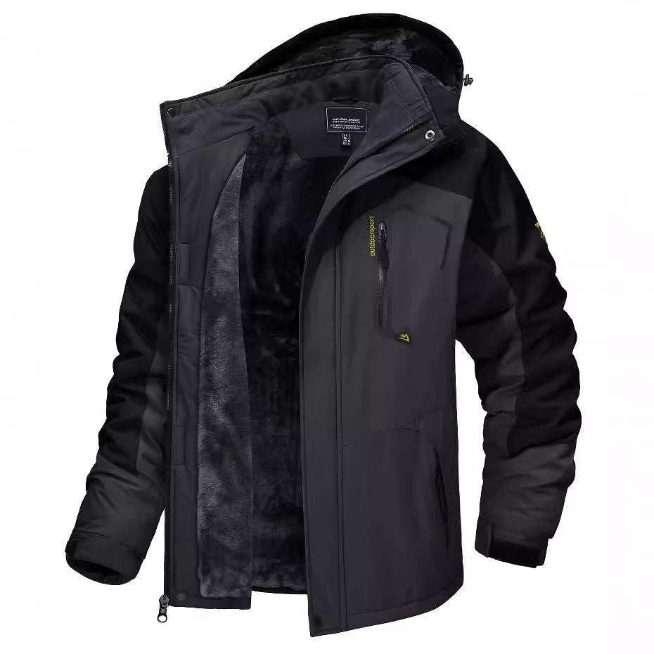 Premium Hooded Men's Jacket for Autumn and Winter