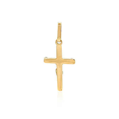 Pendentif Crucifix en Or Bicolore 14k