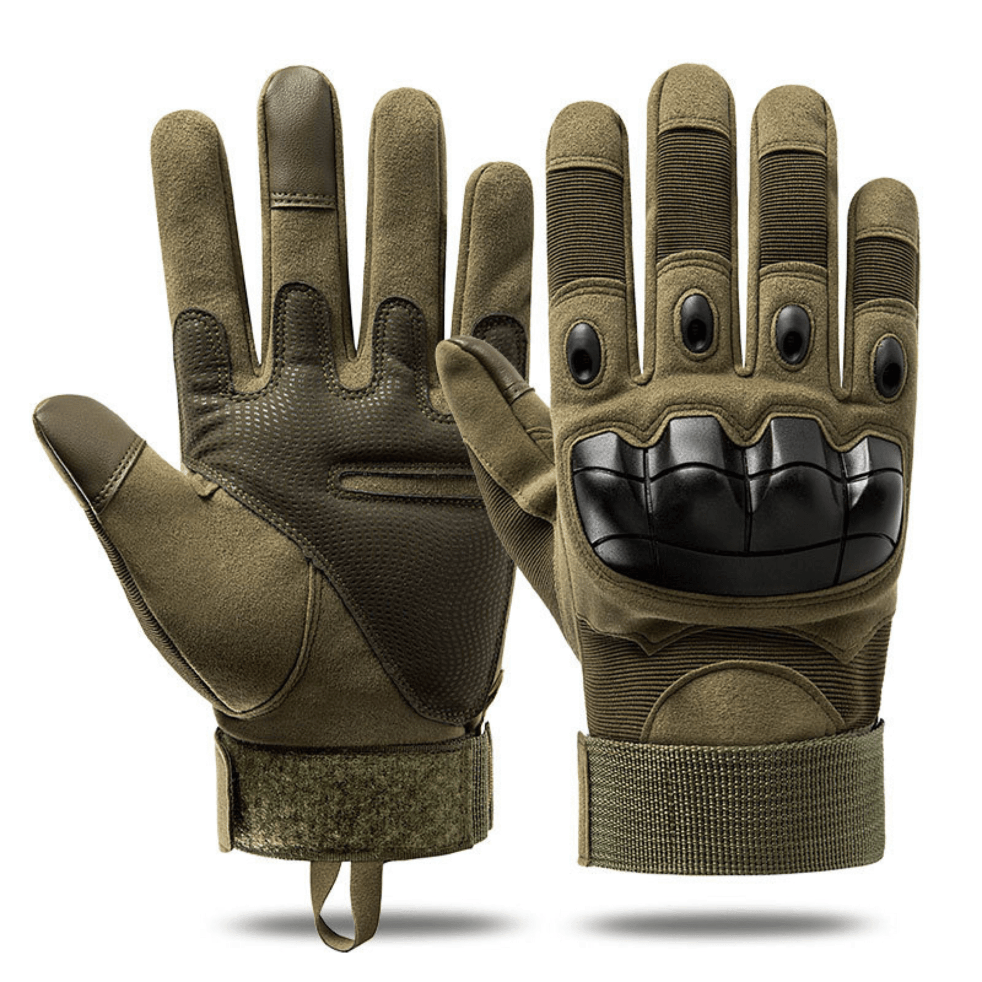 Tactical Military Airsoft Gloves for Outdoor Sports, Paintball, and Motorcycling with Touchscreen Fingertip Capability - Korvel