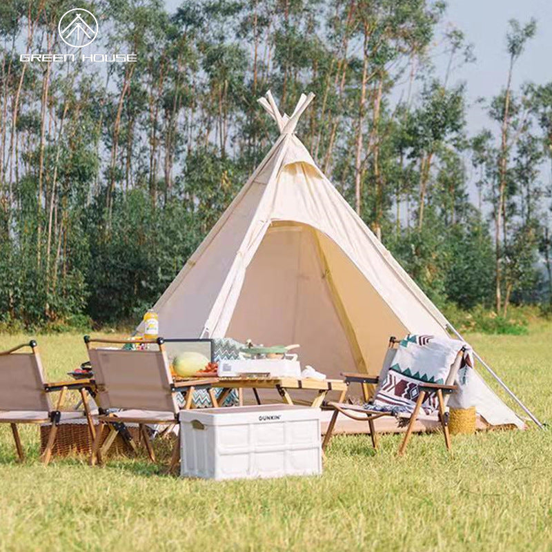 Premium Pyramid Tent - Rainproof Oxford Cloth Canopy