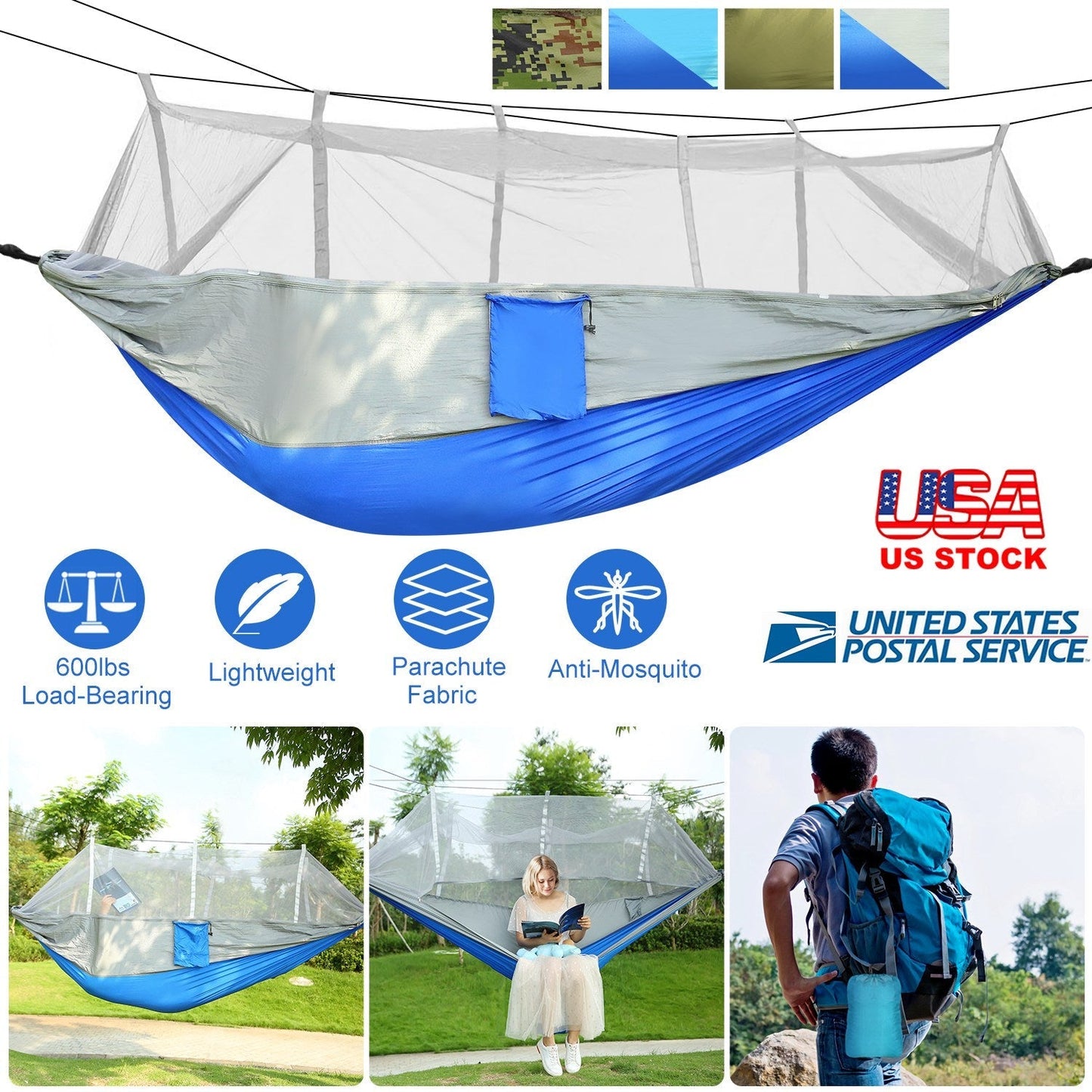 GBruno 600lbs Load Hammock for Two