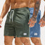 Lace-up Drawstring Corduroy Jogger Shorts for Men