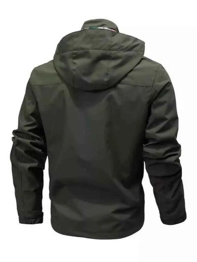 Men's Plus Size Hooded Windproof Coat