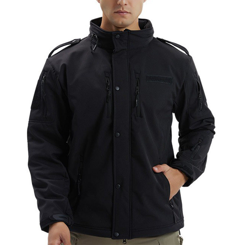 Chaqueta Deportiva de Camuflaje de Forro Polar Impermeable para Hombre