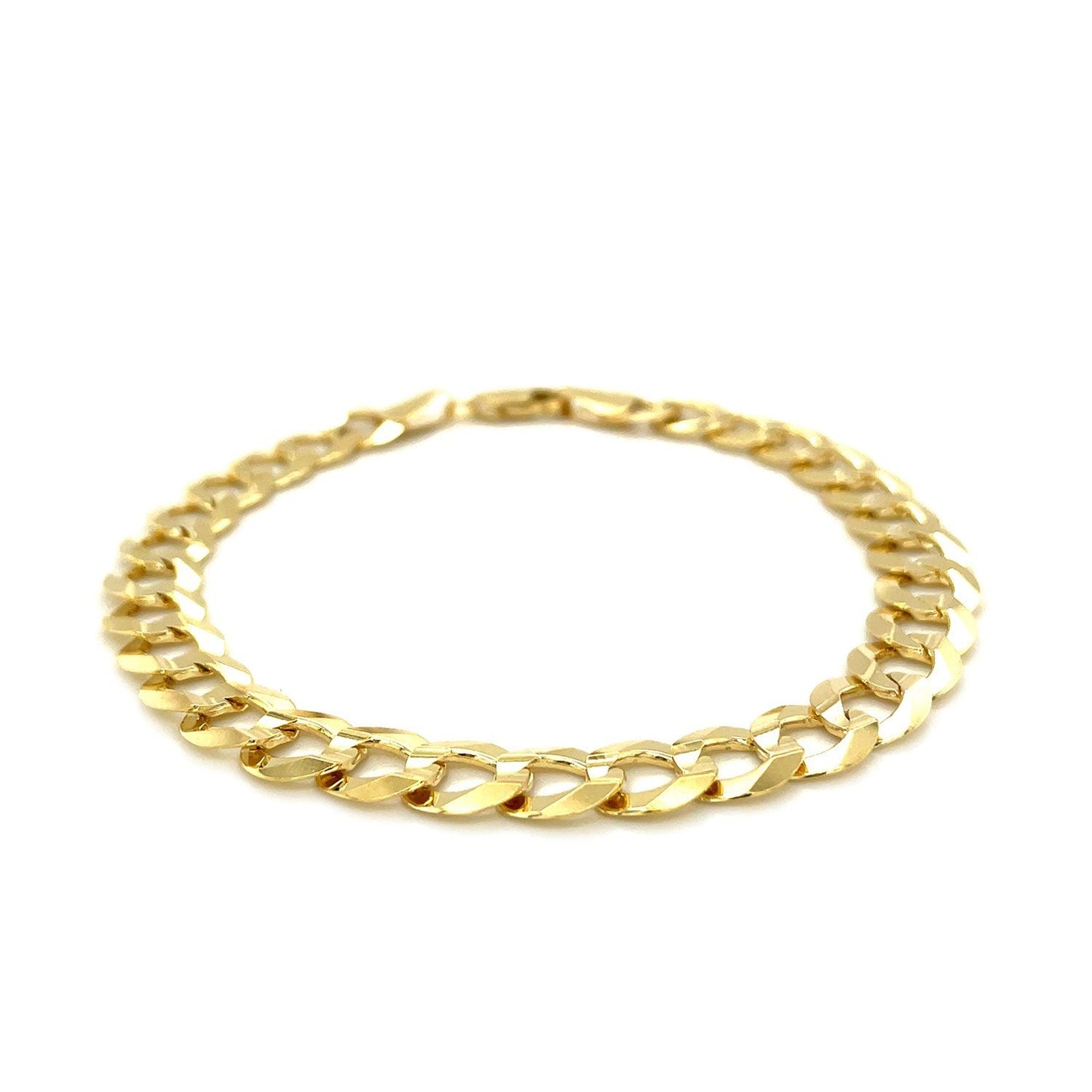 Pulsera Curb de Oro Amarillo de 10k de 8.2mm