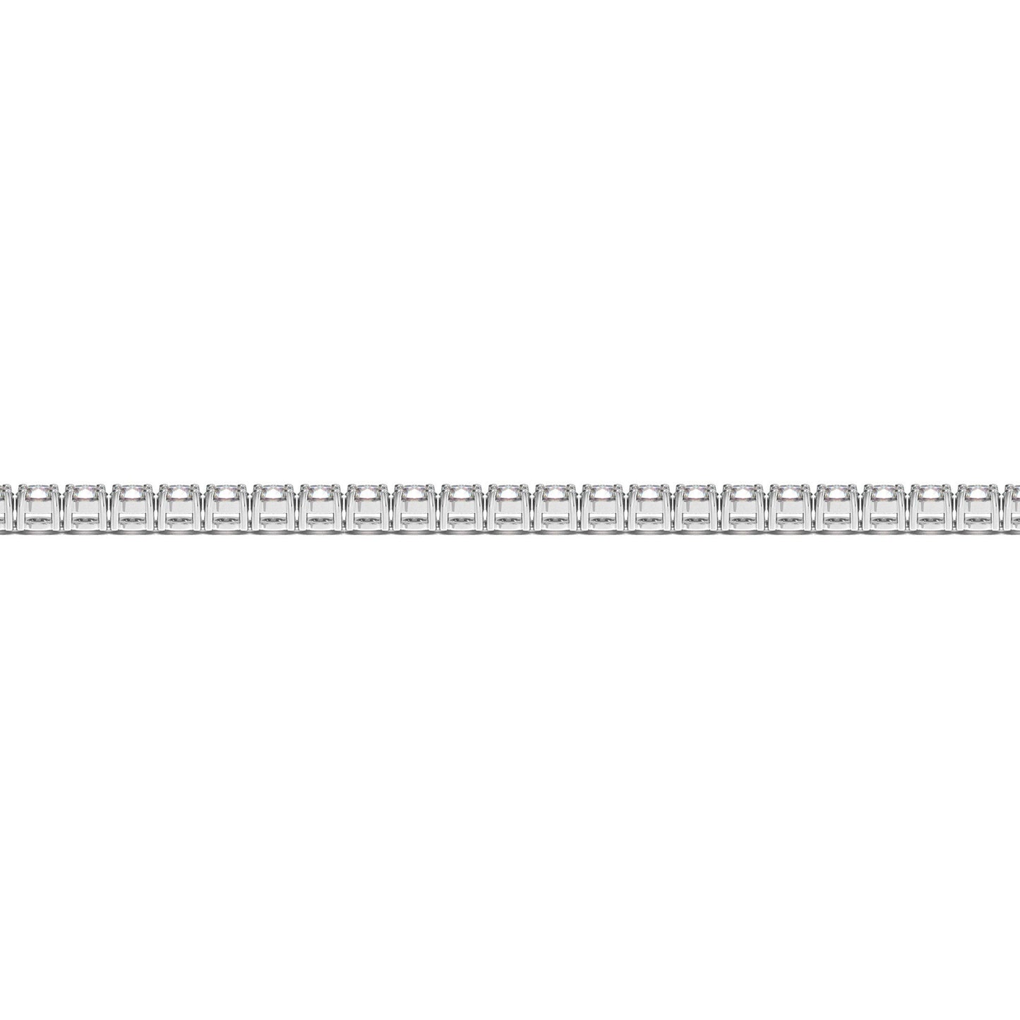 Bracelet de tennis en diamant cultivé en laboratoire en or blanc 14k